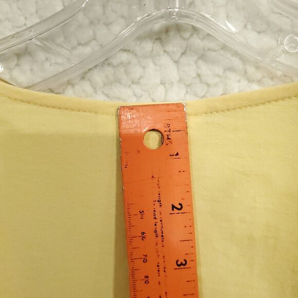 New Directions Women's Yellow Tie-Front Short Sleeve Size XL - Picture 12 of 14